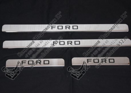 купить хромированные накладки на пороги ford focus 3