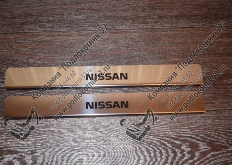 купить хромированные накладки на пороги для nissan almera 3 g15